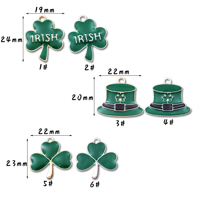 Accesorios De Llavero De Aleación De Trébol De San Patricio Al Por Mayor